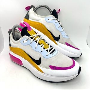Nike Air Max Dia Women’s Sneakers Sz 8 Shoe White Pollen Pink Yellow CJ0636 100.